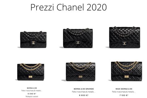 quanto costa una borsa di chanel|Chanel borse online.